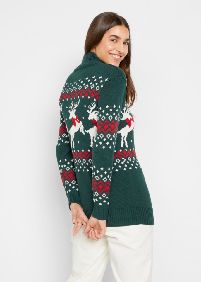Weihnachtspullover Rentier