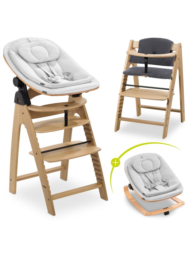 Hauck Arketa Oak 4-tlg. Newborn Set Eco - Hochstuhl in braun,grau günstig kaufen onesize