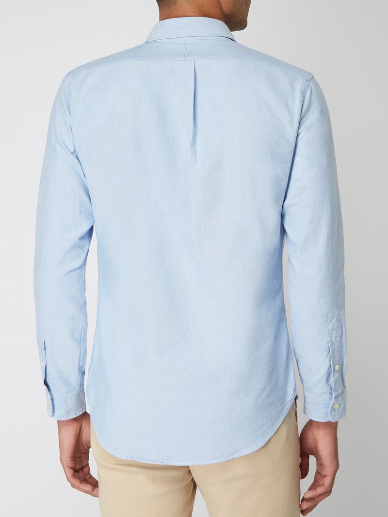 Slim Fit Freizeithemd aus Oxford in bleu
