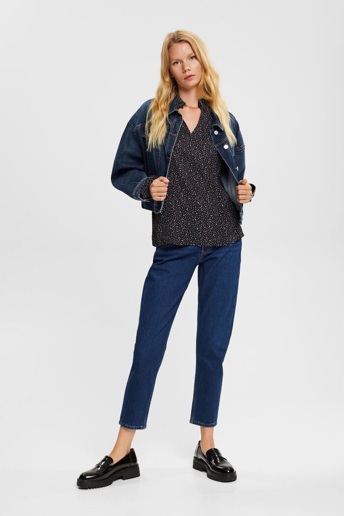 Gemusterte Bluse