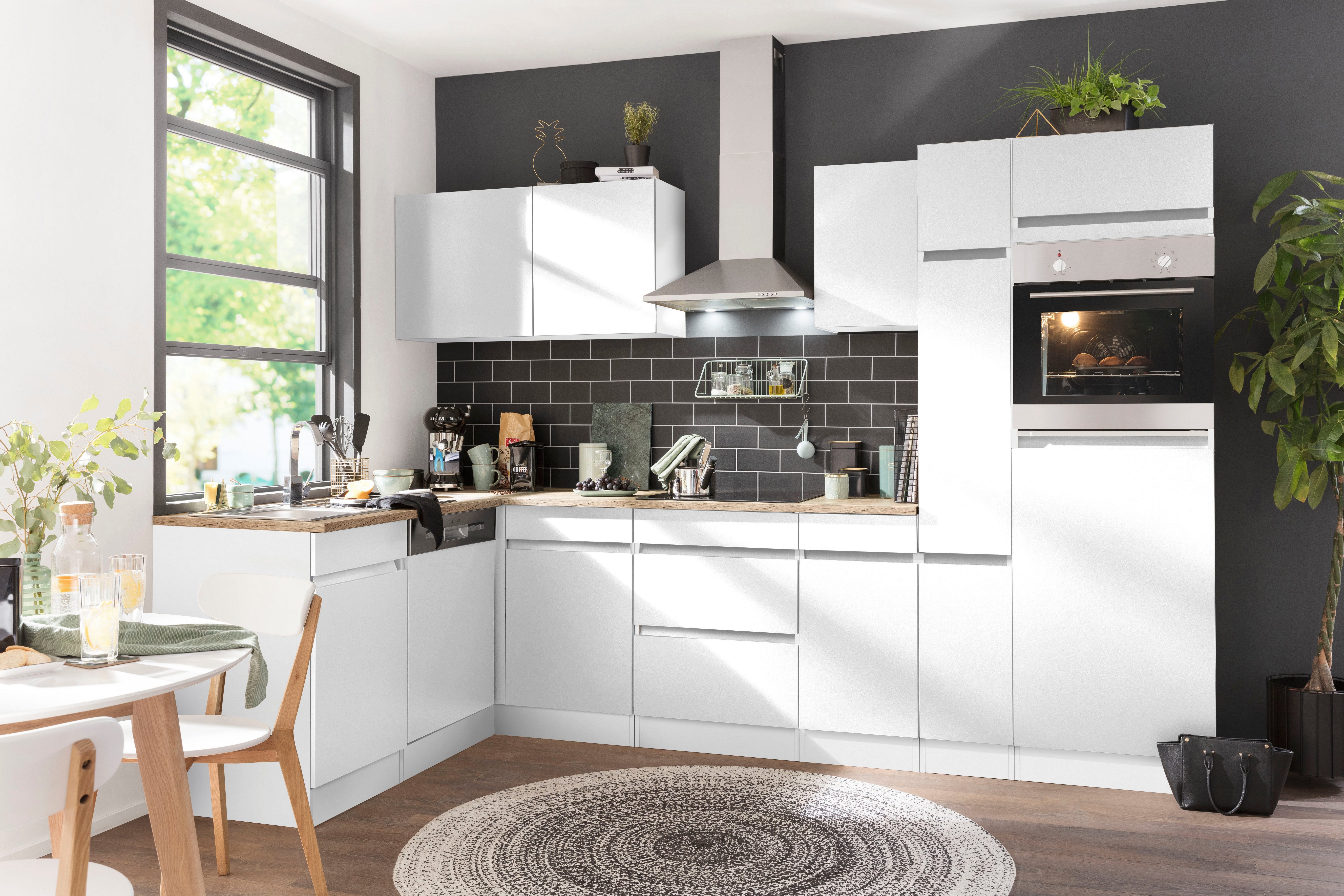 OPTIFIT Winkelküche Roth, mit E-Geräten, Stellbreite 300 x 175 cm