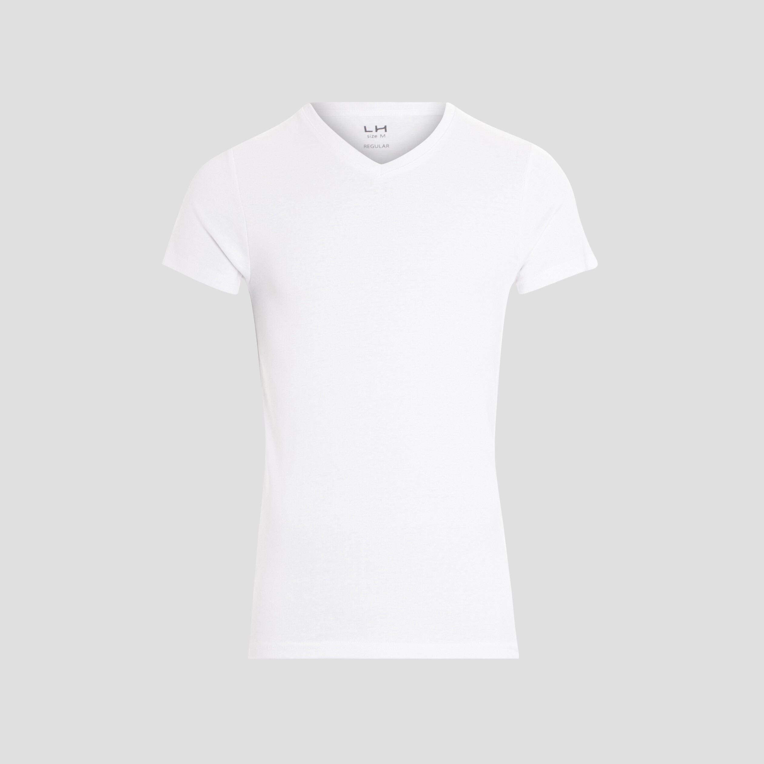 T-shirt manches courtes ajusté blanc homme | La Halle