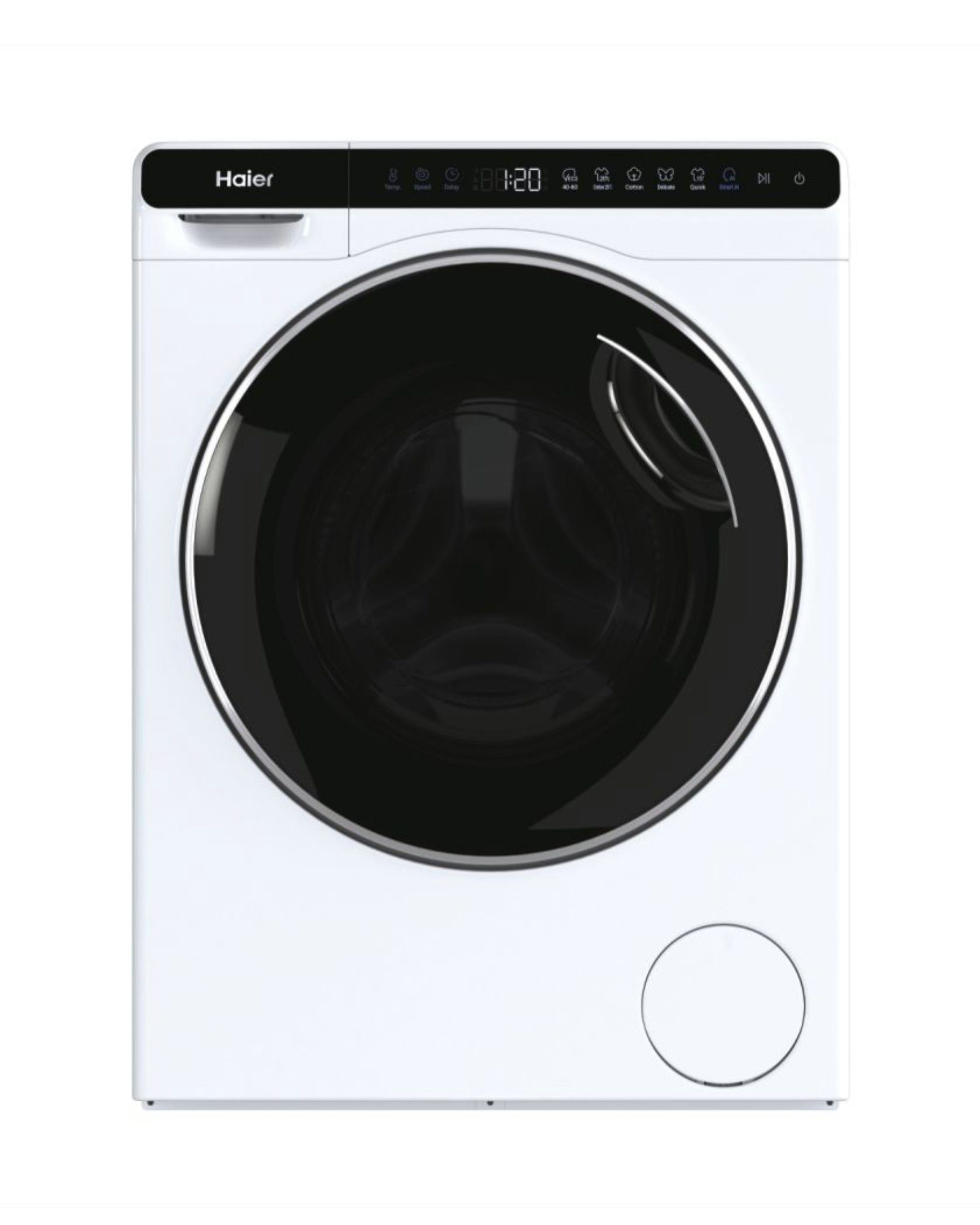 Haier Waschmaschine HW50 HW50-BP12307, 5 kg, 1200 U/min, Endzeitvorwahl, Pillow-Schontrommel, Antibakterielle Technologie