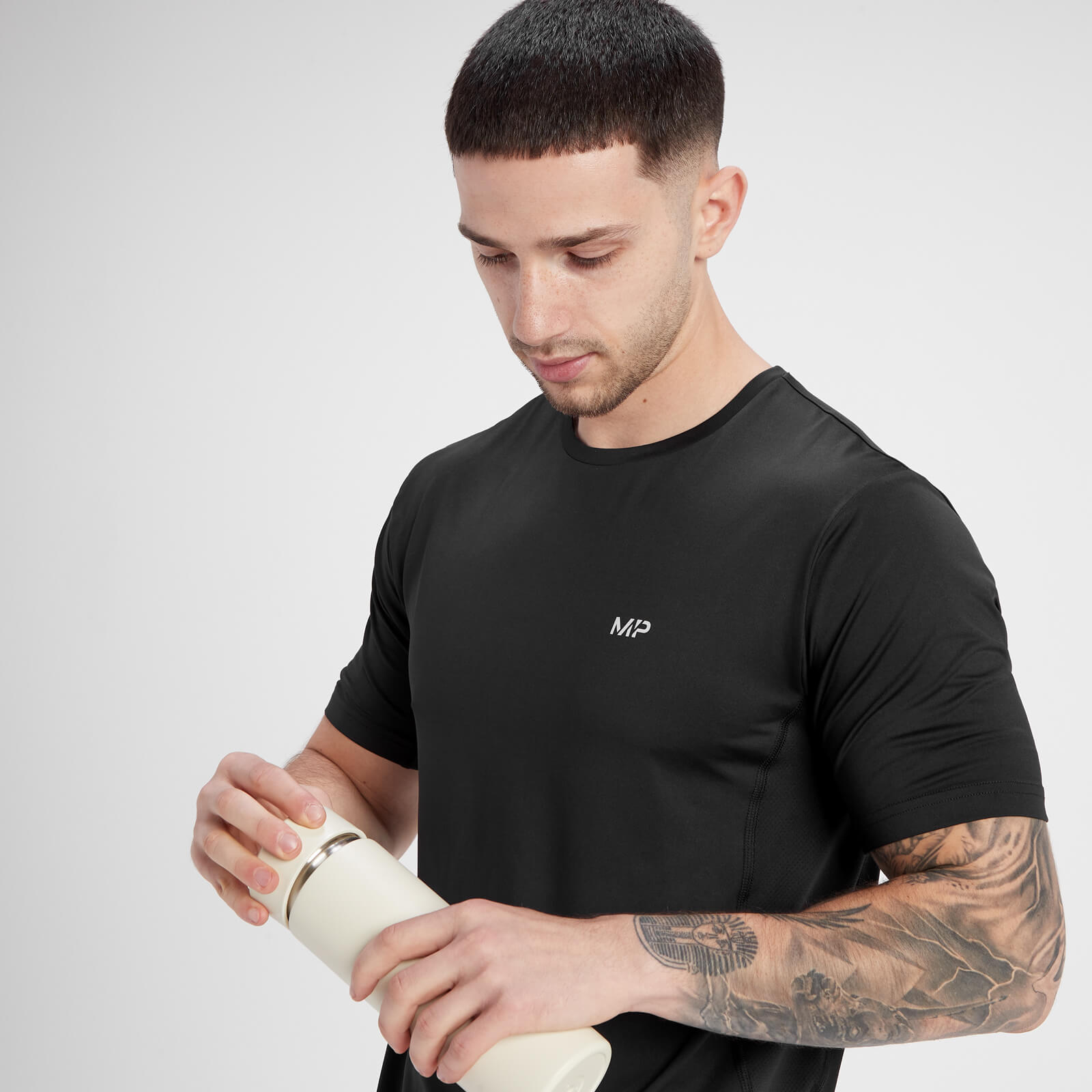 T-shirt à manches courtes MP Velocity pour hommes – Noir