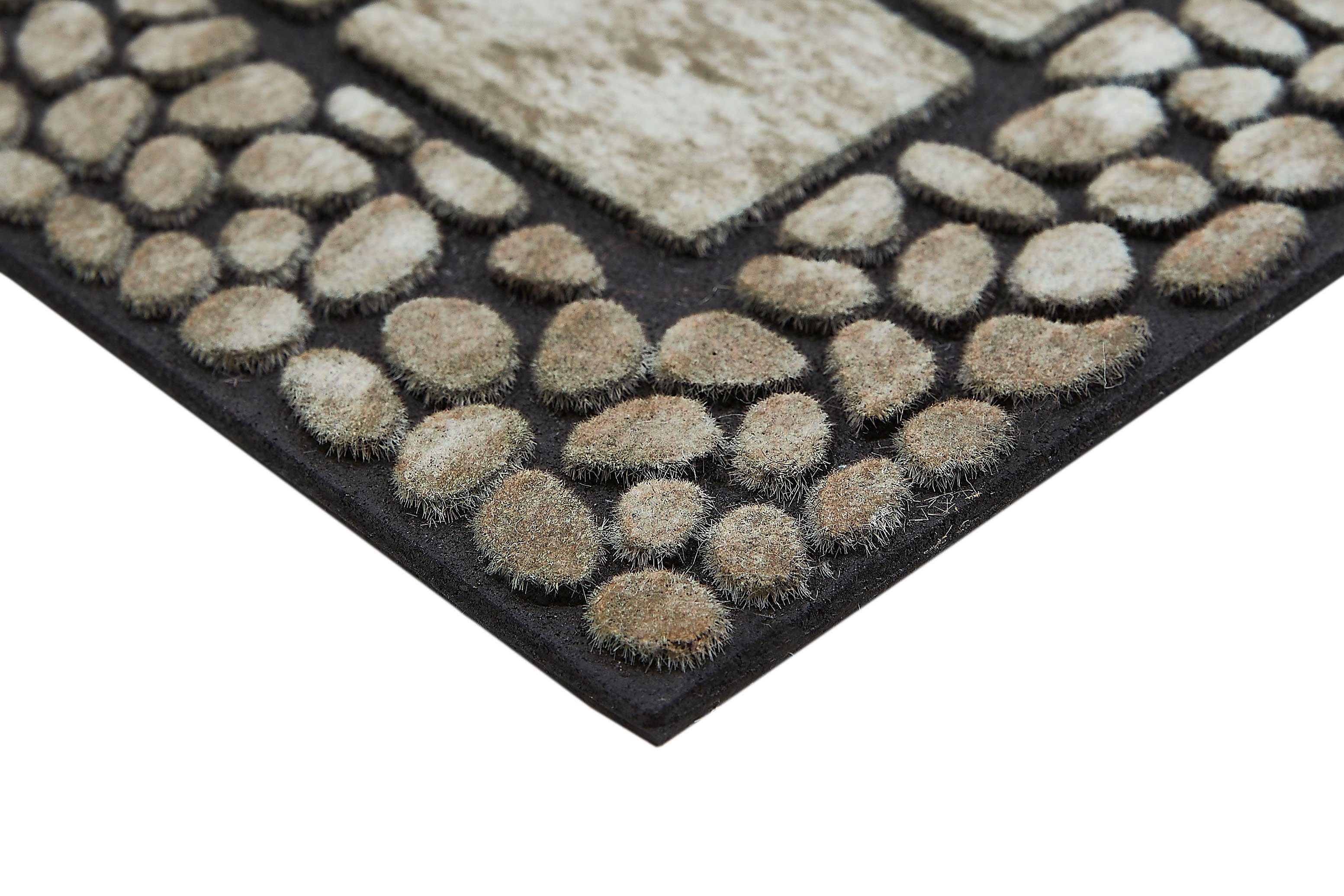 Stufenmatte Outdoor, Andiamo, rechteckig, Höhe: 6 mm, Outdoor-Stufenmatten, Stein Motiv, Gartenbereich, Eingangsbereich