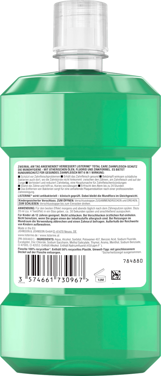 Mundspülung Total Care Zahnfleischschutz, 500 ml