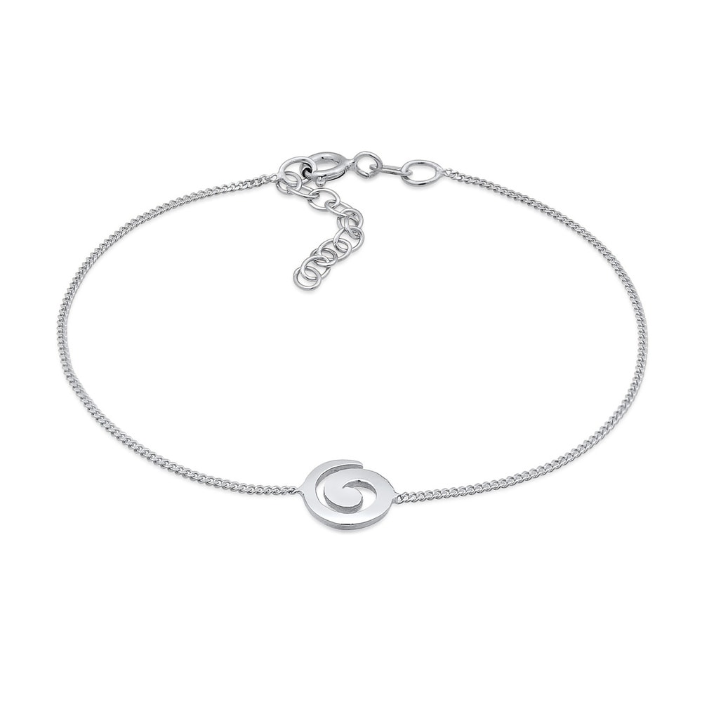 Elli Elli Bracelet Femmes Spirale ludique Basique en Argent Sterling 925 Bracelet