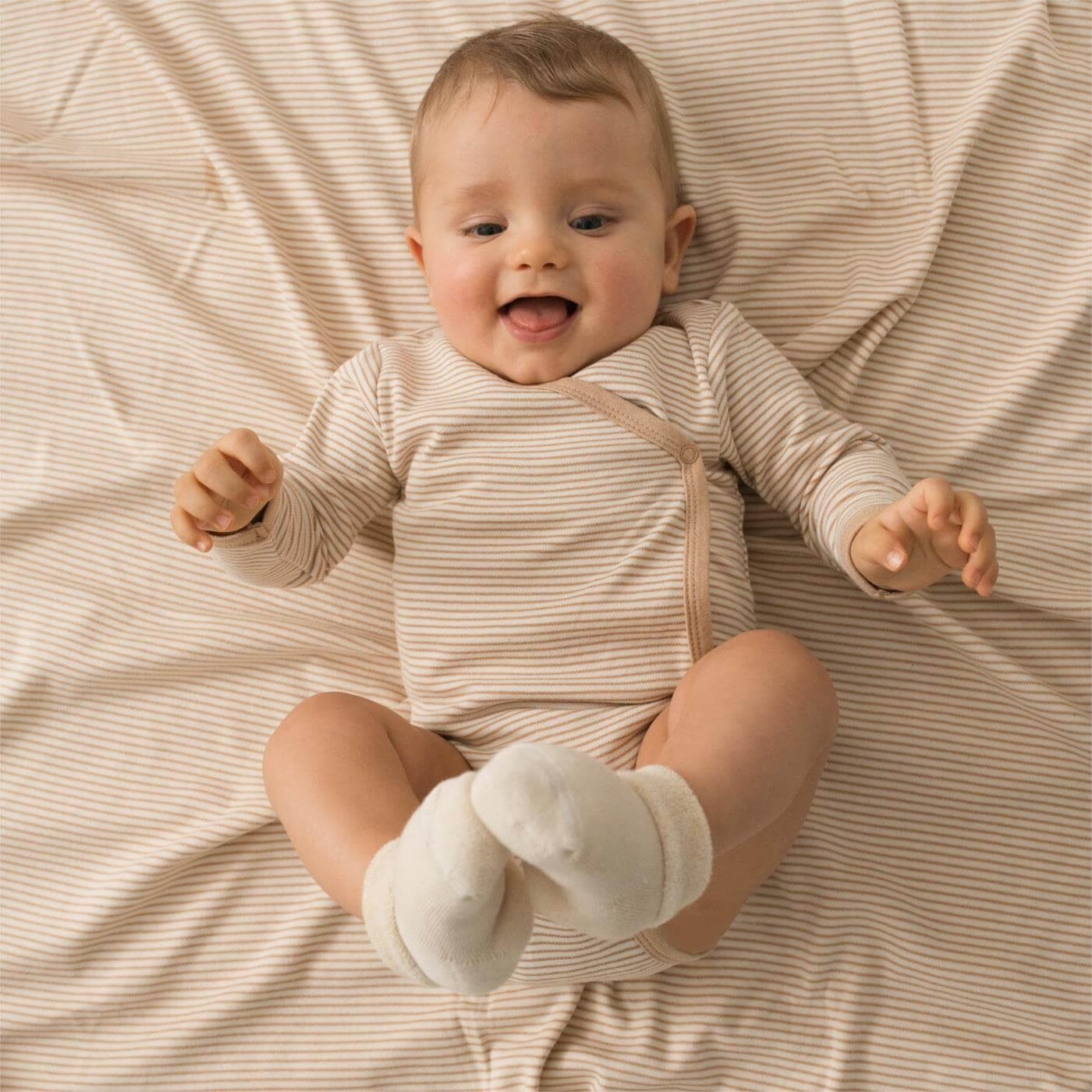LIVING CRAFTS Socken GECKO Warme, hautfreundliche Baby-Söckchen