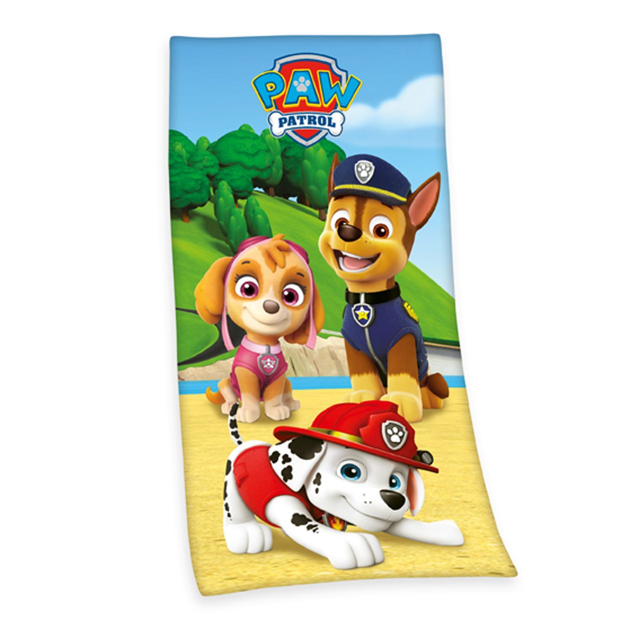 Herding Paw Patrol Velourstuch, Größe: 150 x 75 cm
