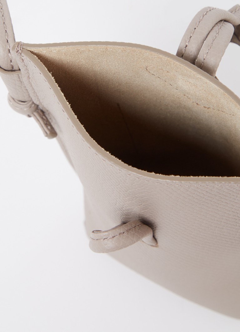 Longchamp Roseau leather crossbody phone case