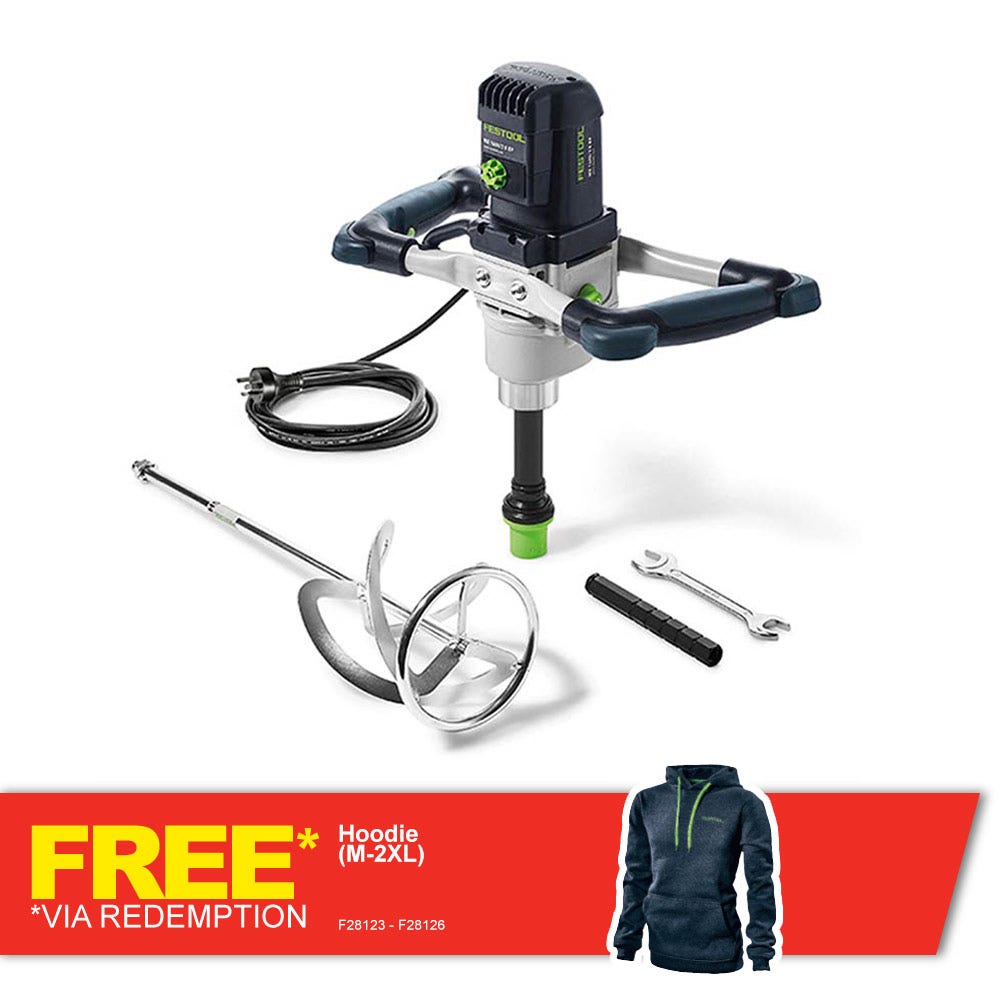 Batedeira FESTOOL de 1600 W com duas velocidades e haste de agitação à esquerda 575820
