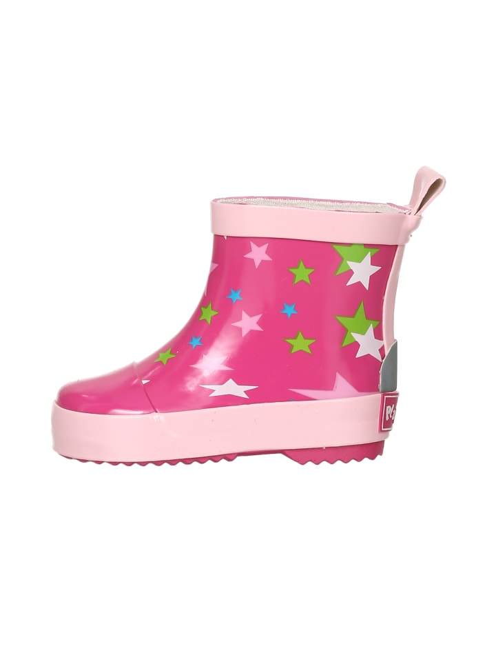 Playshoes Gummistiefel Halbschaft Sterne in Pink günstig kaufen