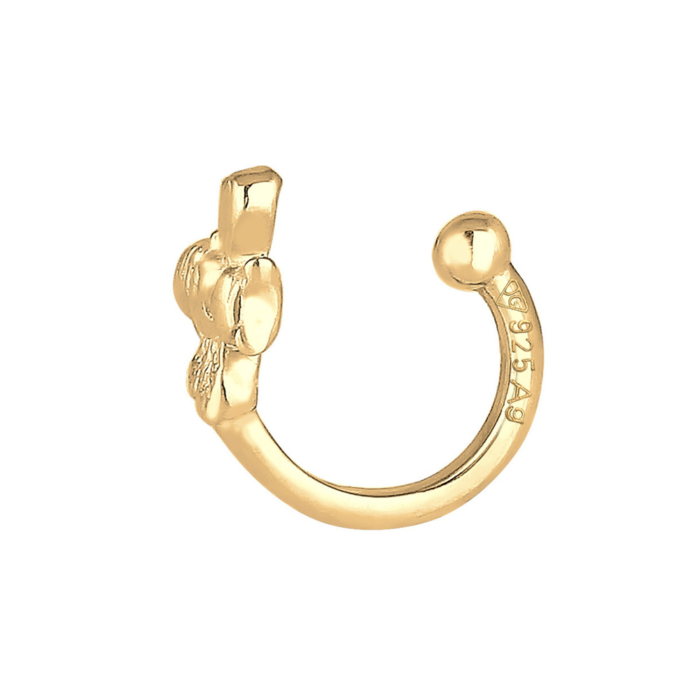 Elli Elli Boucles d'Oreilles Femme Boucle d'Oreille Simple Été Abeille Argent 925 Boucles d'oreilles