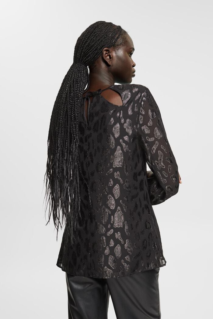 Chiffonbluse mit Muster