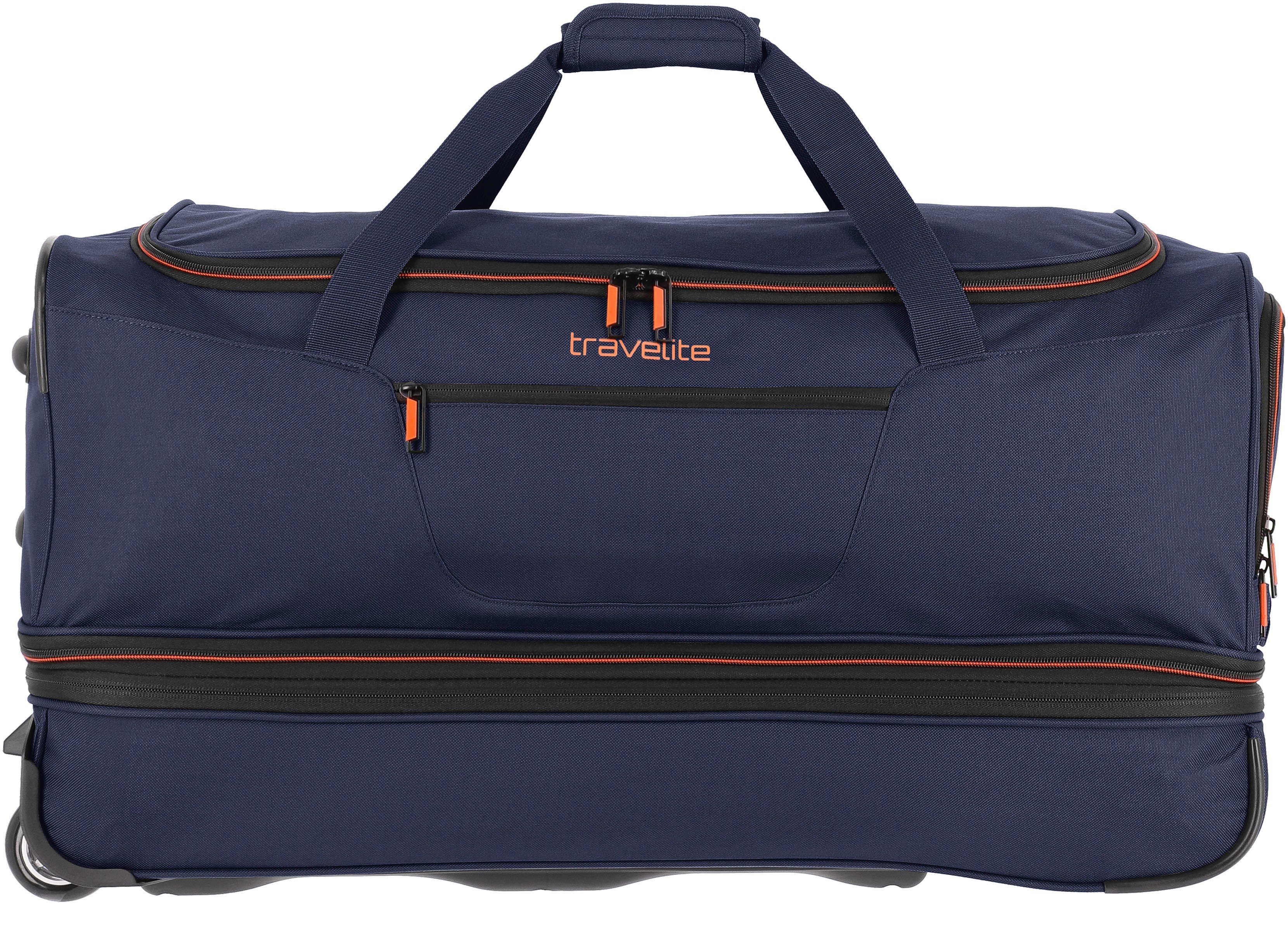 travelite Reisetasche Basics, 70 cm, mit Trolleyfunktion und Volumenerweiterung