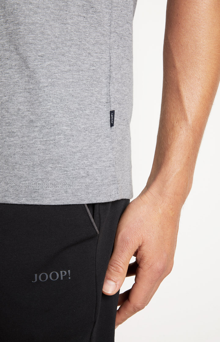 2er-Pack Fine Cotton T-Shirts in Grau meliert