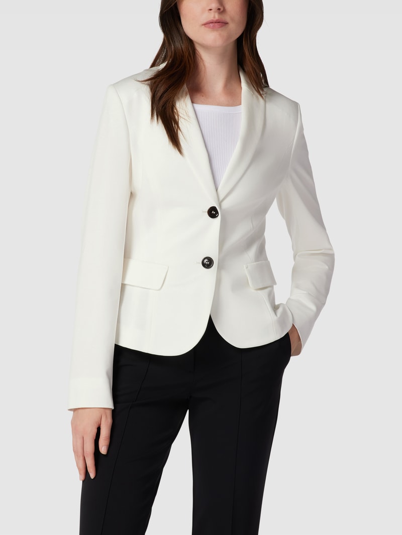 Blazer mit angedeuteten Pattentaschen in offwhite