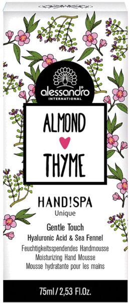 Alessandro Hand!Spa Hydrating Unique Gentle Touch Handmousse Handcreme