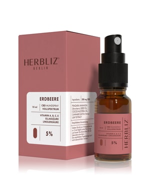 HERBLIZ Erdbeere CBD Öl Mundspray 5% Mundspülung-10 ml