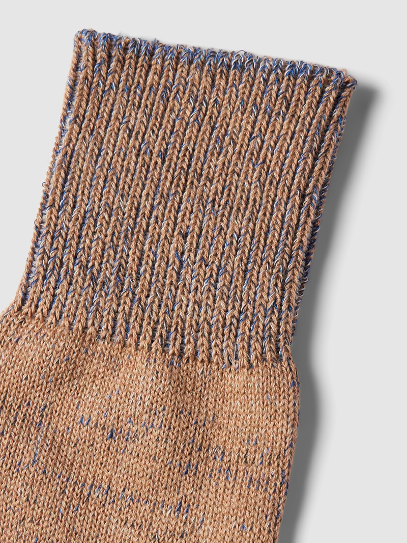 Socken in melierter Optik in camel