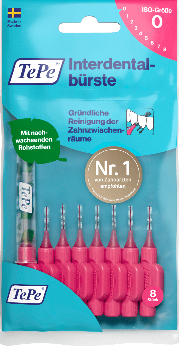 Interdentalbürsten pink 0,4 mm ISO 0, 8 St