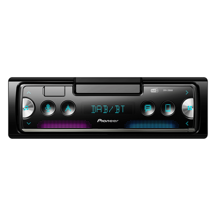 Pioneer SPH-20DAB Smartphone- Autoradio, DAB/DAB+ Empfang, USB, Bluetooth, unterstützt iPod/iPhone Direktsteuerung und Android, 1-DIN - ATU