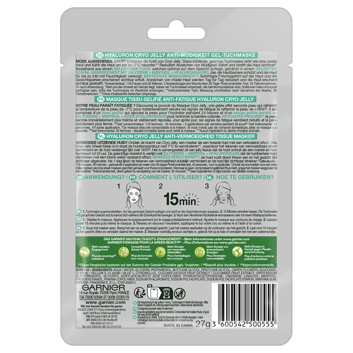 Hyaluron Cryo Jelly Gel-Tuchmaske