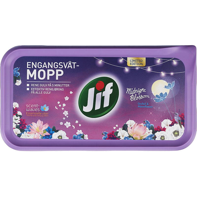 Jif Engangsmopp 10-pk Jif Midnight Blossom