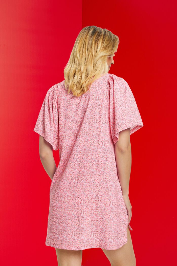Strandkleid im Tunika-Stil mit Allover-Muster