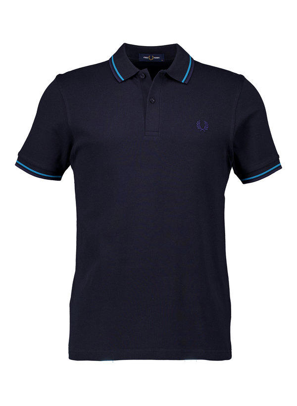 Fred Perry, Polo-Shirt, Baumwoll-Piqué, navy