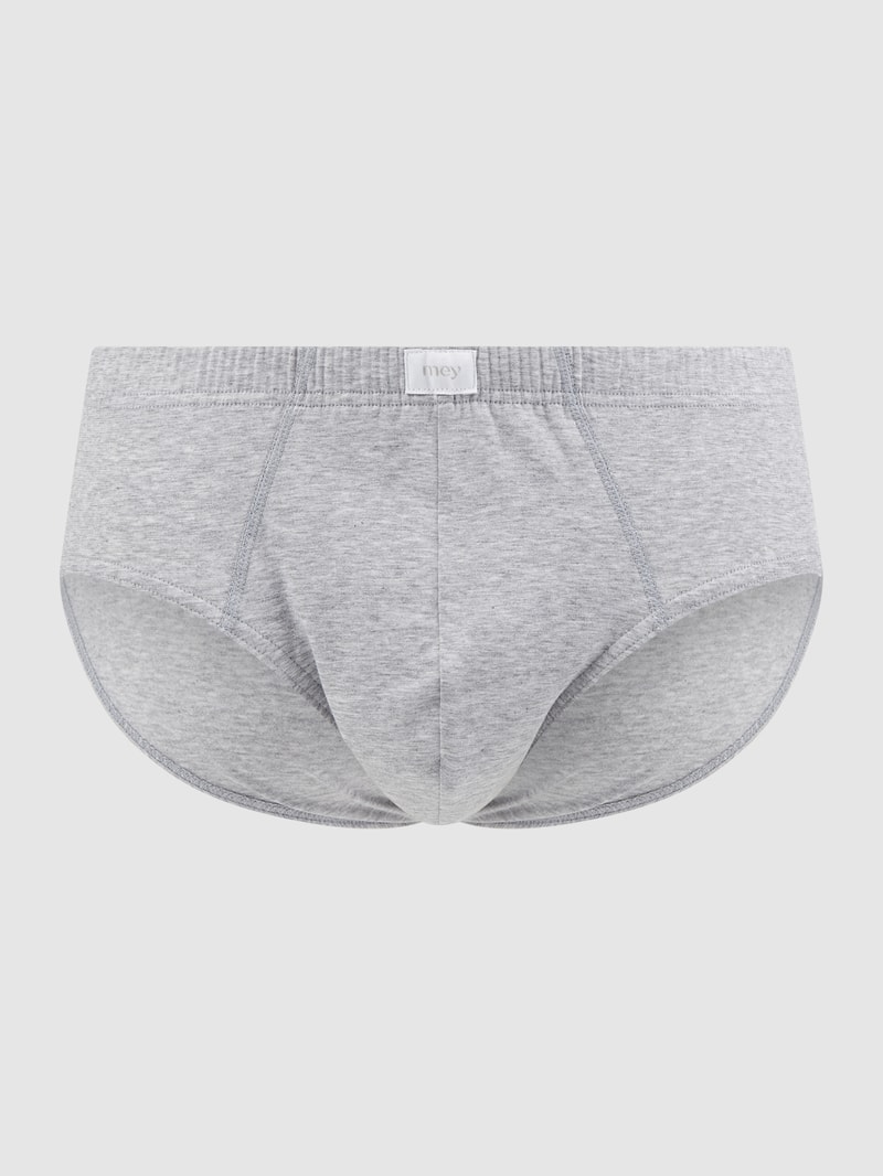 Slip mit Stretch-Anteil in mittelgrau meliert