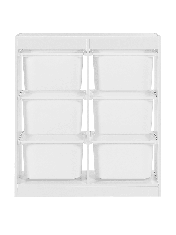 Beliani Kommode TOBIN in Weiß - (W) 82 x (H) 89 x (L) 30 cm günstig kaufen onesize