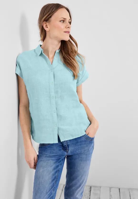 CECIL Leinen Chambray Bluse
