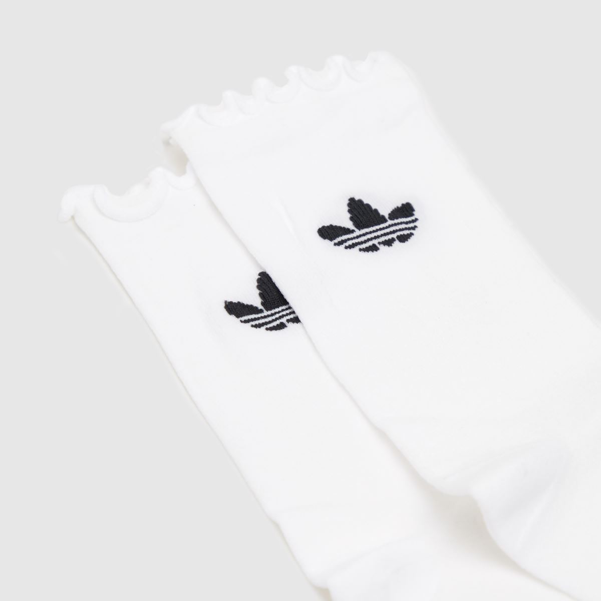 adidas fehér és fekete fodros edzőzokni, 2 db-os csomag