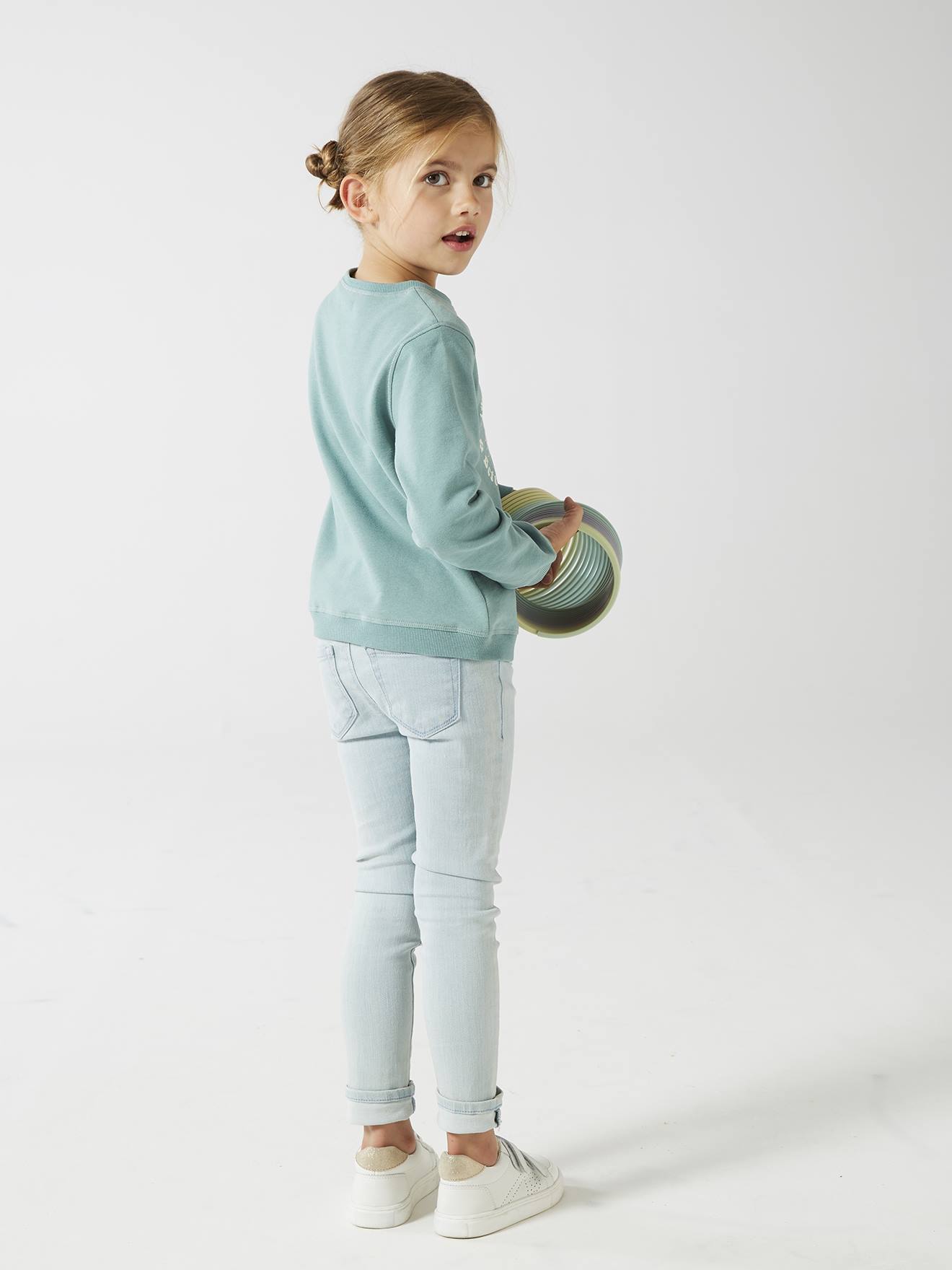 Jean tregging Basics fille stone