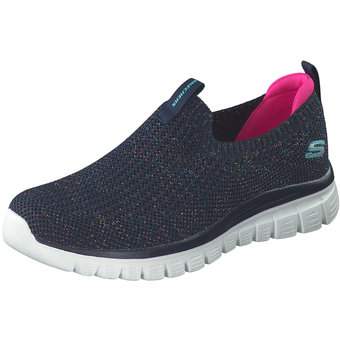 Skechers Slip On Sneaker in blau