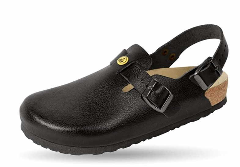 WEEGER Pantoletten schwarz ESD-antistatik-Clog f&u