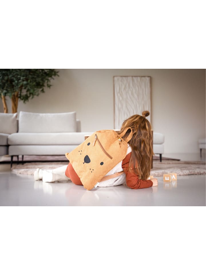 COFI 1453 Kidzroom Sportbeutel „Beary Excited“ – Cord-Turnbeutel in Braun günstig kaufen 32 cm