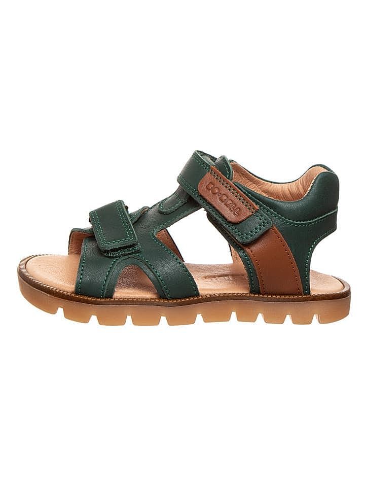 BO-BELL Leder-Sandalen in Grün günstig kaufen 32