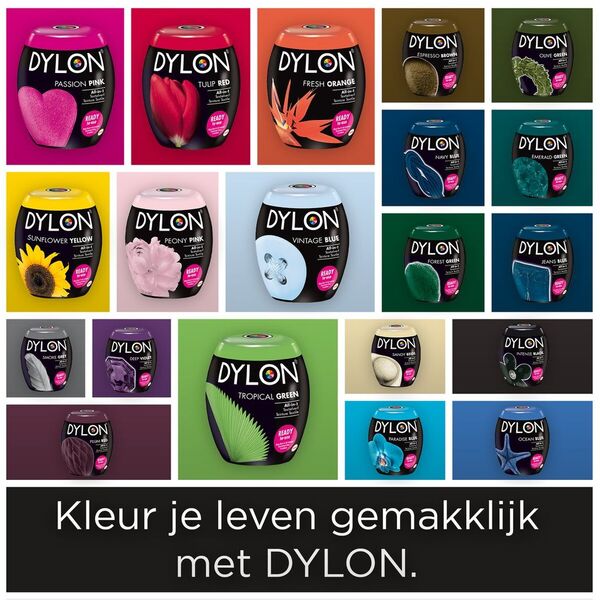 Dylon Tulpenrot Maschinenwaschbarer Textilfarbstoff 350 g