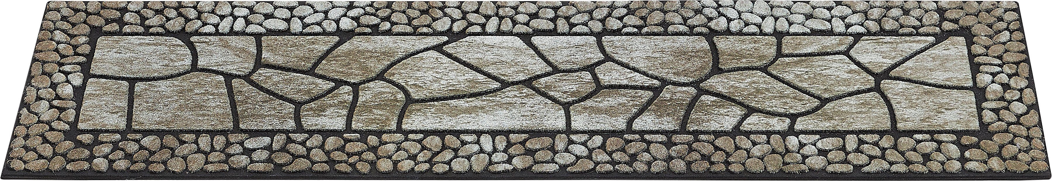 Stufenmatte Outdoor, Andiamo, rechteckig, Höhe: 6 mm, Outdoor-Stufenmatten, Stein Motiv, Gartenbereich, Eingangsbereich