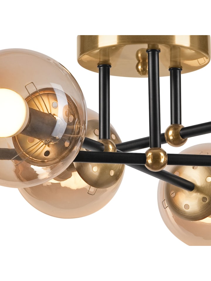 Licht-Erlebnisse Deckenlampe in Gold Schwarz günstig kaufen onesize