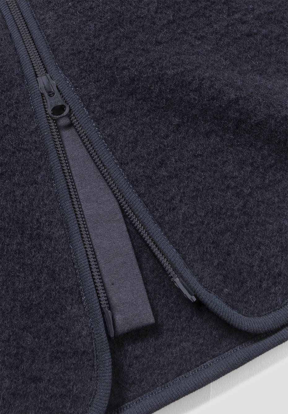 Wollfleece Mantel aus reiner Bio-Merinowolle