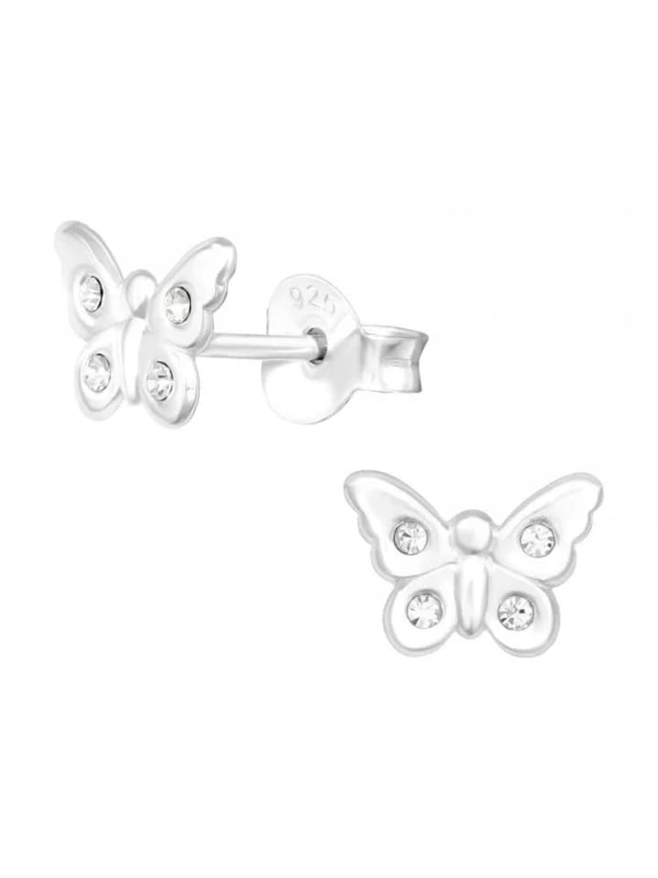 Alexander York Ohrringe, Ohrstecker SCHMETTERLING mit Kristall in 925 Sterling Silber, 2-tlg. günstig kaufen onesize