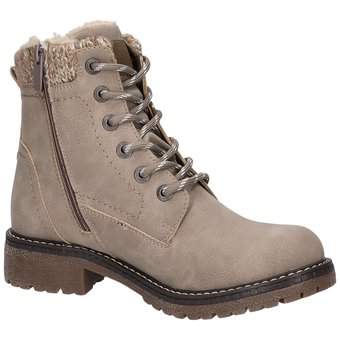 Puccetti Schnür Boots in beige