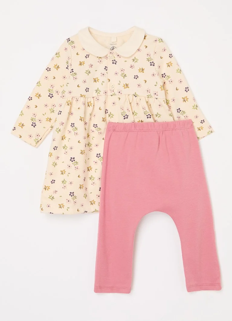 Petit Bateau divdaļīga kleita un legingu komplekts