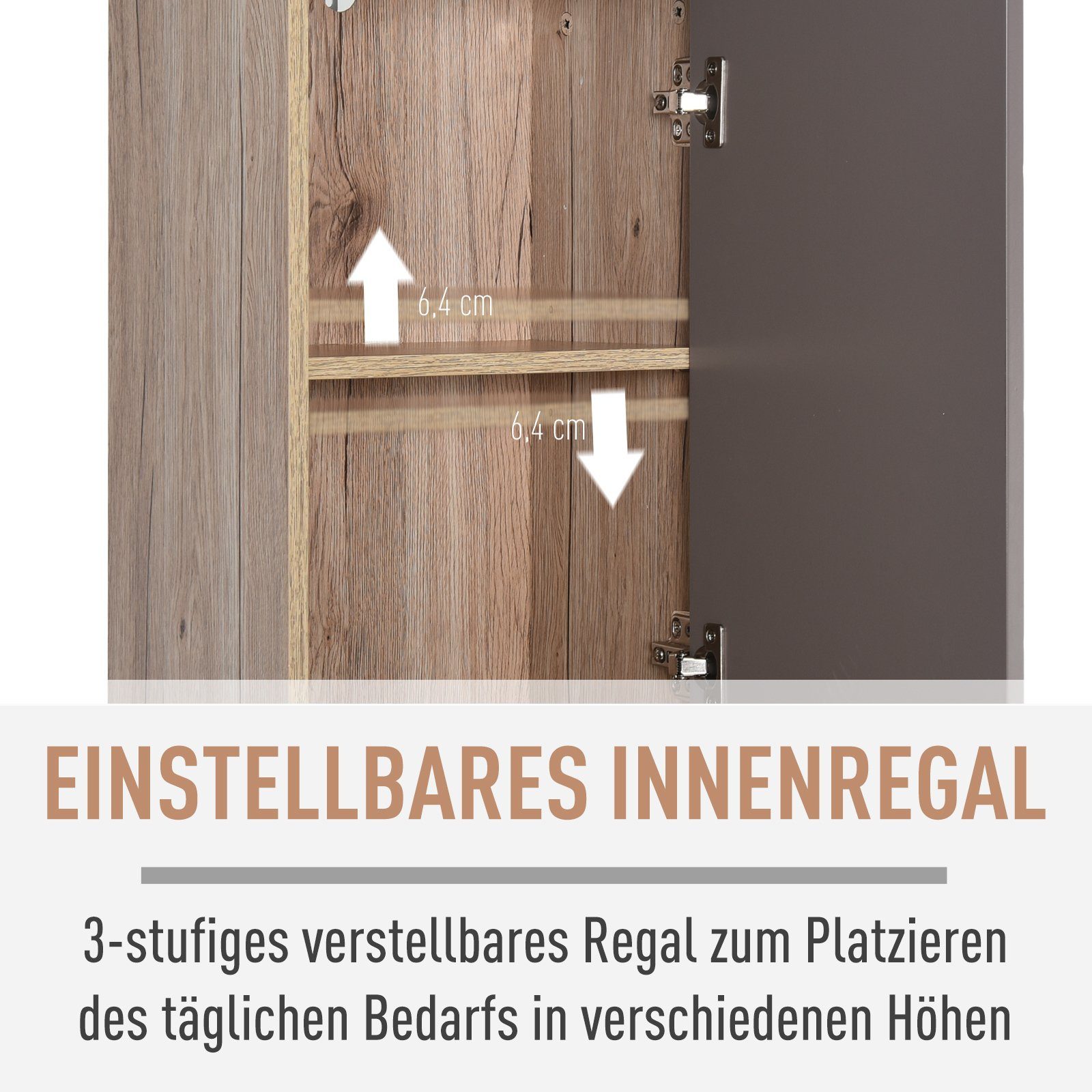 HOMCOM Badkommode Badezimmerschrank im modernen Design