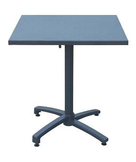 Garden Pleasure Harms Tischgruppe TREVISO 3 tlg., anthrazit / 1x Tisch 305253 / 2x Stapelstuhl 305254