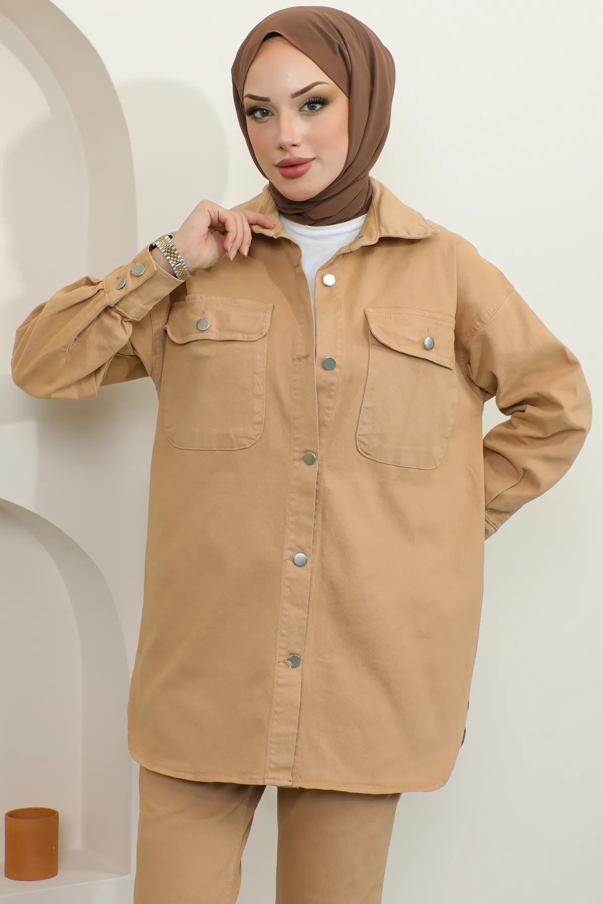 benguen  Zweiteiler - Beige - Regular Fit