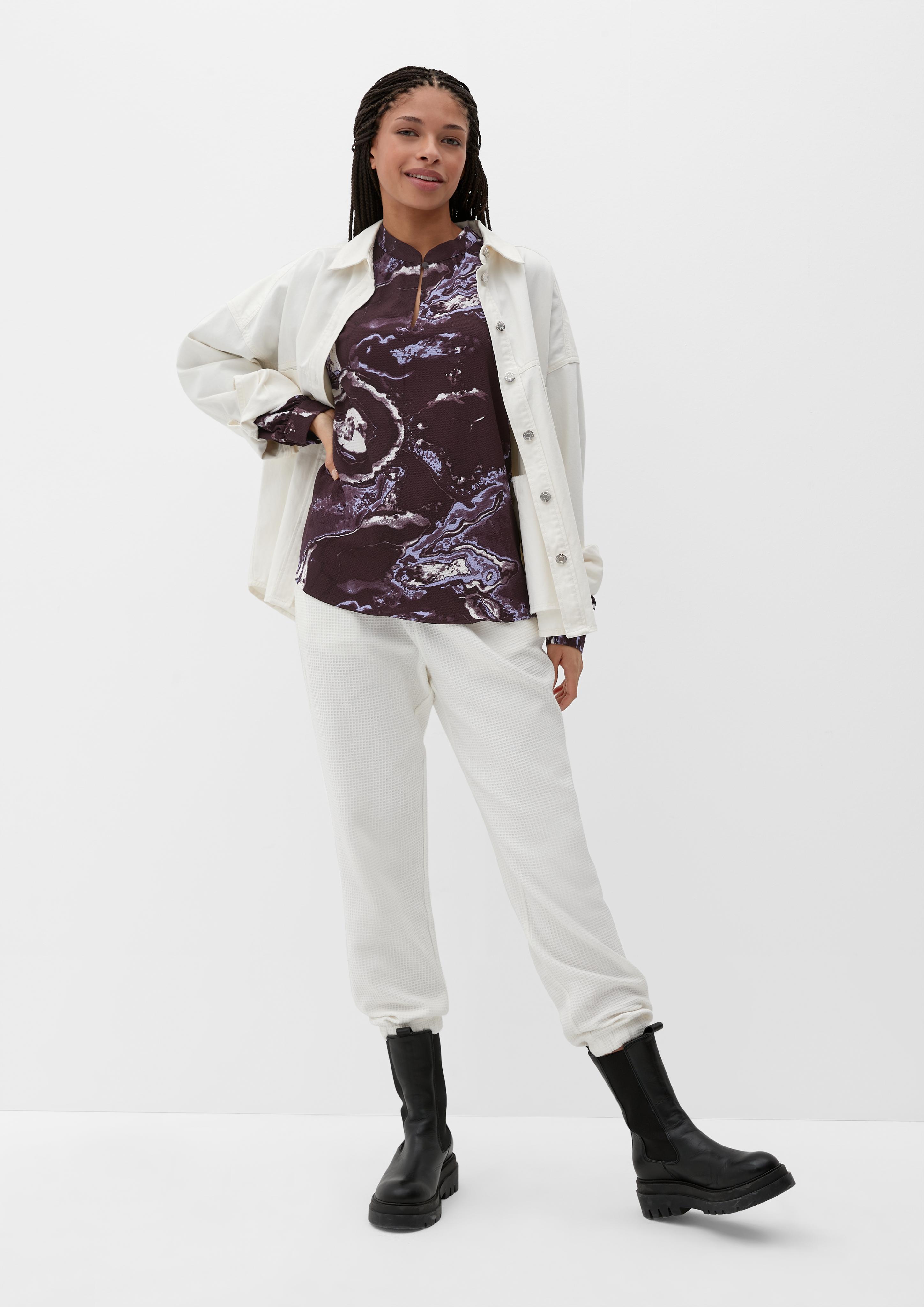 Bluse mit Lochstickerei  2120017-49A0